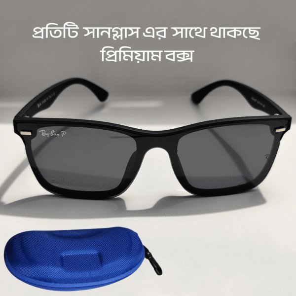 Classic Black Rectangular Sunglasses – UV400 Unisex 3