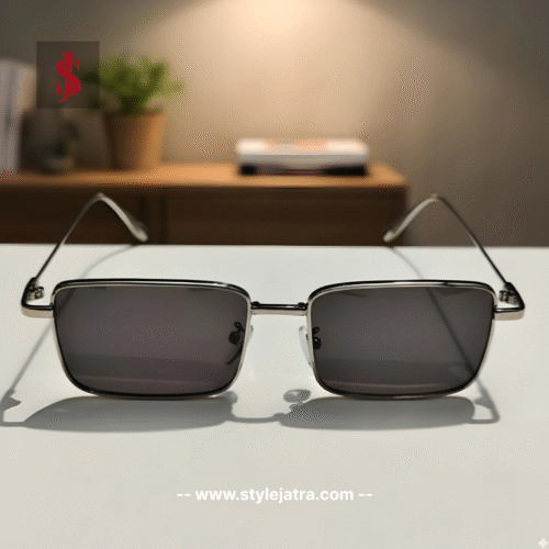 Trendy Metal Silver Frame Sunglasses