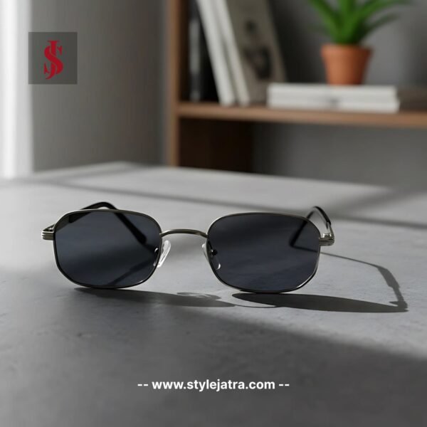 Edge Light Silver Frame Sunglasses